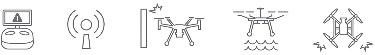 drone dji danneggiato